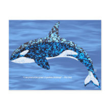 Orca Positive Denken Postkarten