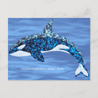 Orca Positive Denken Postkarten
