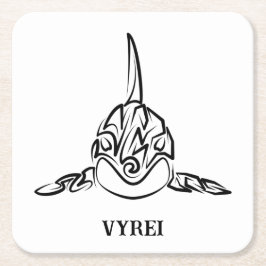 Orca Rechteckiger Pappuntersetzer