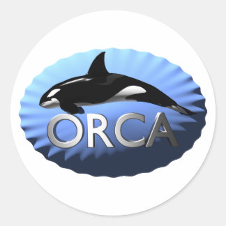 Orca Runder Aufkleber