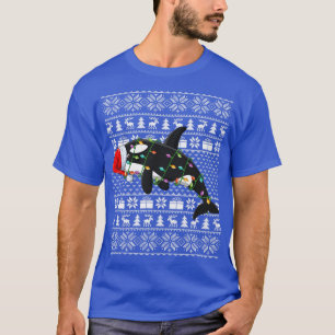 Orca-Schlachtermörder-Liebhaber Weihnachtsmann Hut T-Shirt