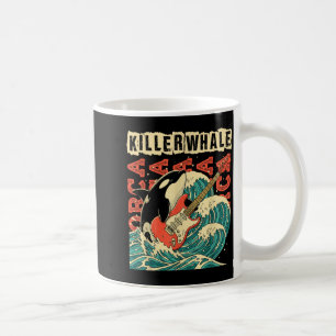 Orca spielt Gitarre Respektiert die Einheimischen Kaffeetasse