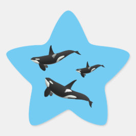 Orca Stern-Aufkleber