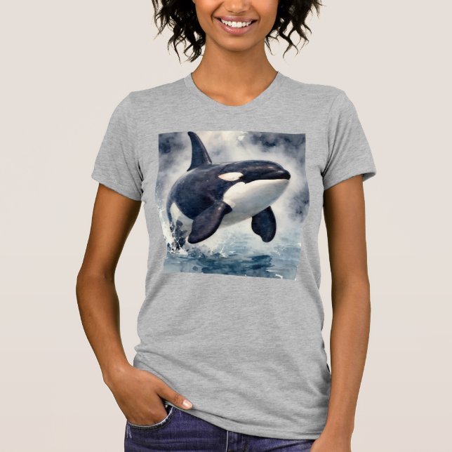 Orca Stormy waves T-Shirt (Vorderseite)