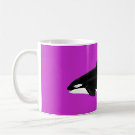Orca-Tasse in rosa Kaffeetasse