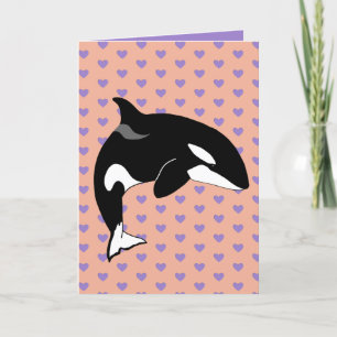 Orca Valentinstag Dankeskarte