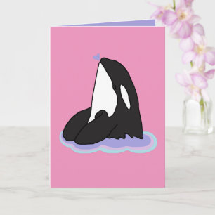 Orca Valentinstag Karte