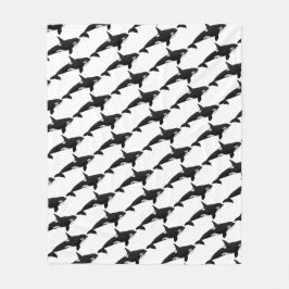 Orca-Wal-Decken-Mörder-Wal-Fleece-Decken Fleecedecke