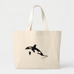 orca wal dolphin delphin schwertwal whale jumbo stoffbeutel