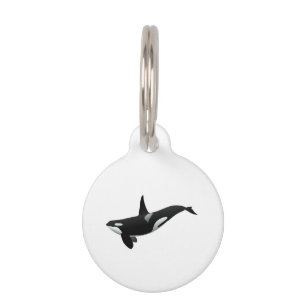 Orca Wal Illustration - Hintergrundfarbe auswähle Haustiermarke