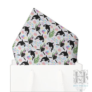Orca-Wal-Taschentücher Seidenpapier