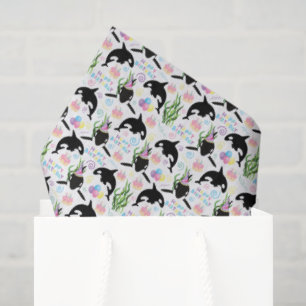 Orca-Wal-Taschentücher Seidenpapier