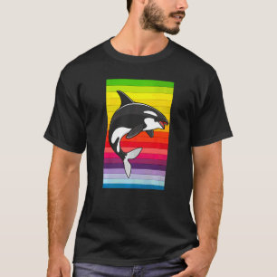 Orca-Wal Vintage 80er Retro T-Shirt