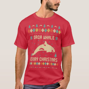 ORCA WALE Ugge Christmas Sweater Vinatge Retro T- T-Shirt
