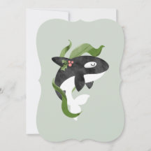 Orca Weihnachtskarte