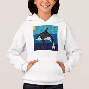 Orca (weiß) - Mädchen Hoodie