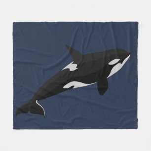 Orca Whale Blanket Killer Whale Fleece Blankets