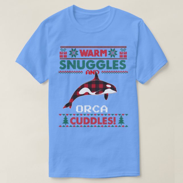 Orca Whale Christmas Pajama Shirt Ugly Christmas S (Design vorne)