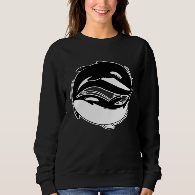 Orca Whale  For Whale Watchers Sweatshirt (Vorderseite)