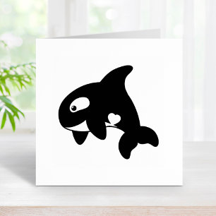 Orca Whale Gummistempel