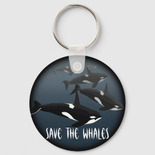 Orca Whale Keychain Personalized Whale Art Gifts Schlüsselanhänger