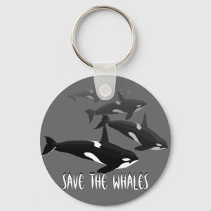 Orca Whale Keychain Personalized Whale Art Gifts Schlüsselanhänger