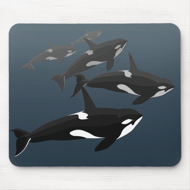 Orca Whale Mousepad Custom Killer Whale Mouse Pad (Vorne)
