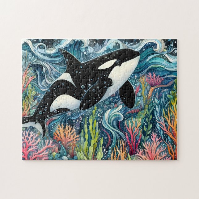 Orca Whale Puzzle (Horizontal)