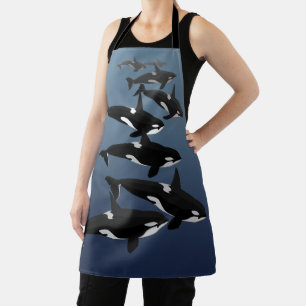Orca Whale Schürze Killer Whale Art Schürze & GIft