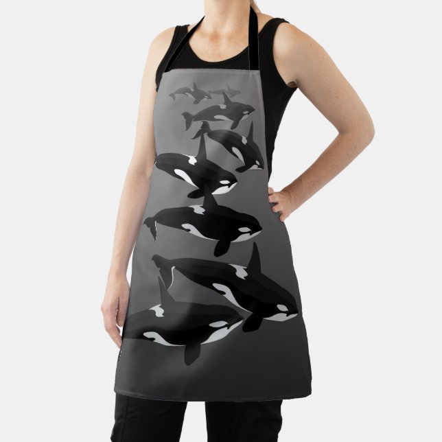 Orca Whale Schürze Killer Whale Schürze und Aufzug (InSitu)