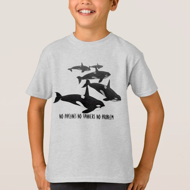Orca Whale T - Shirt Nr. Pipelines Orca Shirts (Vorderseite)