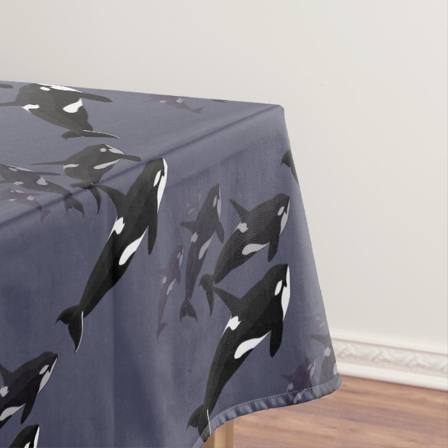 Orca Whale Tablecloth Killer Whale Art Tablecloth Tischdecke (Beispiel)
