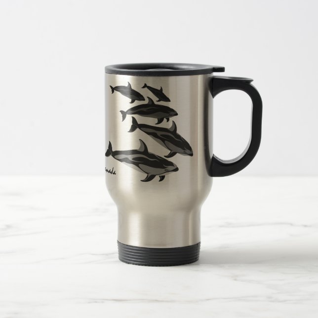 Orca Whale Travel Mug Personalisieren Killer Whale Reisebecher (Rechts)