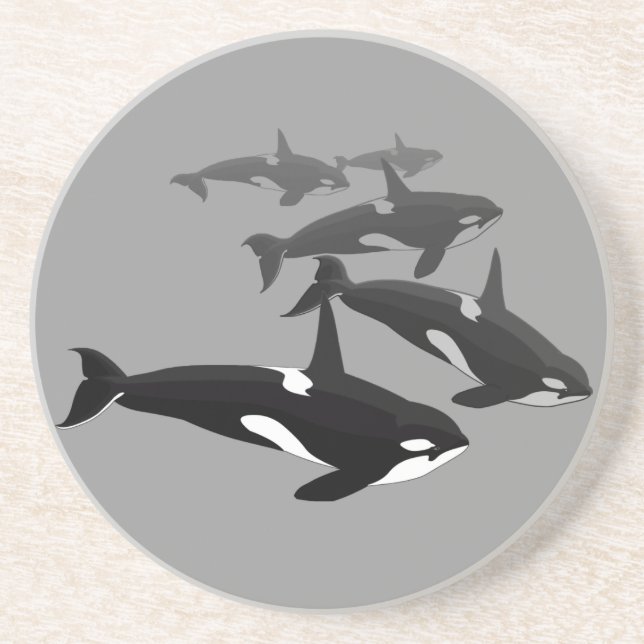 Orca Whale Untersetzer Killer Whale Art Drink Unte (Vorne)
