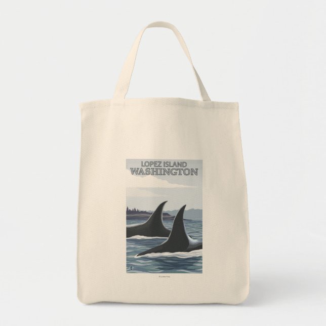 Orca Whales #1 - Lopez, Washington Tragetasche (Vorne)