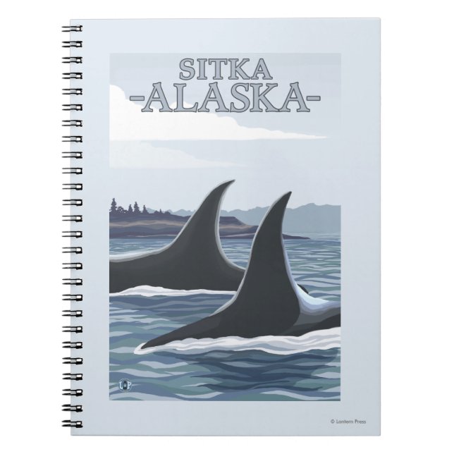 Orca Whales #1 - Sitka, Alaska Notizblock (Vorderseite)