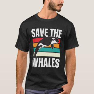 Orca Whales Haie Ozeantauchende Meerestiere T-Shirt