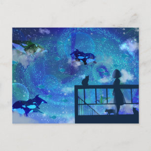 Orca Whales Postkarte