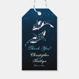 Orca Whales Wedding Danke Ihnen für Tags Geschenkanhänger