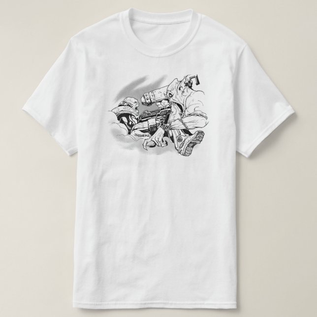 Orcan Duel Fantasy Art Gamer Graphic T-Shirt (Design vorne)