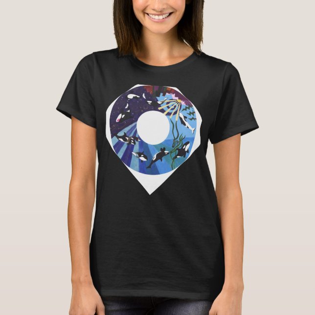 Orcas Ascending T-Shirt (Vorderseite)