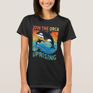 Orcas Aufstachelung in den Orca Aufruhr Wale Attac T-Shirt