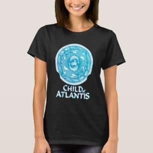 Orcas Delphine Meeresschildkröte Atlantis Symbol T-Shirt