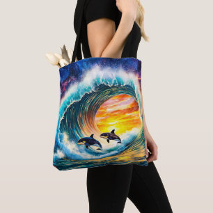 Orcas in einem Wellenbauwerk von Rich AMeN Gill