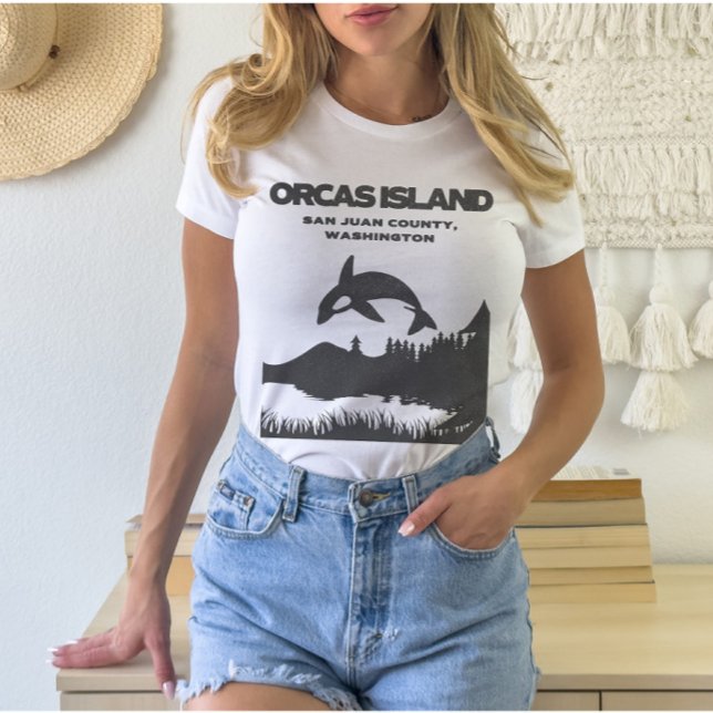 Orcas Island Grunge Ästhetischer T - Shirt (Von Creator hochgeladen)