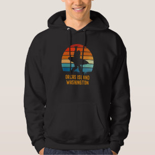 Orcas Island Washington Sasquatch Souvenir 1 Hoodie