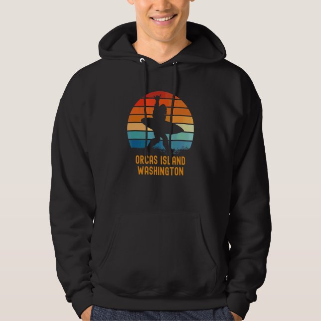 Orcas Island Washington Sasquatch Souvenir 1 Hoodie (Vorderseite)