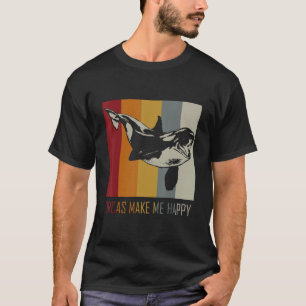 Orcas machen mich glücklich Killer Whale T-Shirt