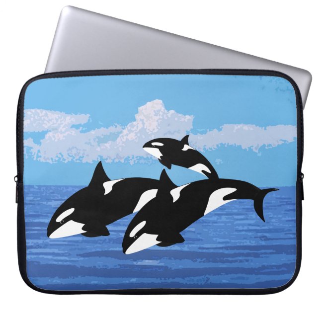 Orcas Neoprene Laptop Sleeve (Vorderseite)