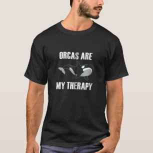 Orcas sind meine Therapie Funny Whale Ocean Zip Ho T-Shirt